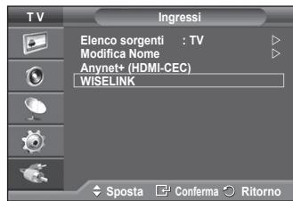 SAMSUNG PS50A557 - Uso della funzione WISELINK - 2