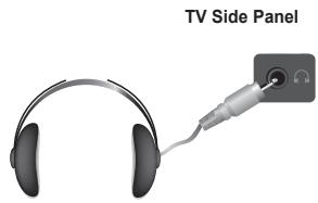 SAMSUNG PS50A557 - Connecting Headphones (Sold separately) - 1
