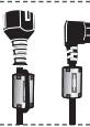 SAMSUNG PS50A557 - Nucleo in ferrite (cavo di alimentazione, S-Video, Component) - 1