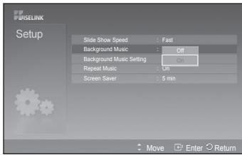 SAMSUNG PS50A557 - Background Music (Glasba za ozadje): - 1