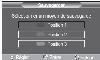 SAMSUNG PS50A557 - Mémorisation de la position - 4