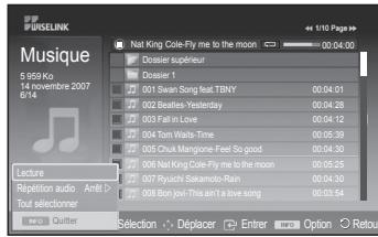 SAMSUNG PS50A557 - Utilisation du menu options - 2