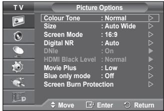 SAMSUNG PS50A557 - You can set detailed picture settings. - 2