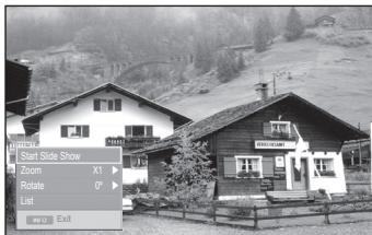 SAMSUNG PS50A557 - Uporaba menija Option (Moznost) - 1