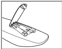 SAMSUNG PS58A676T1M - Installing Batteries in the Remote Control - 2