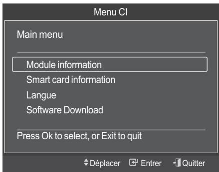 Infos sur l'application Type : CA Fabricant : Canal Plus Info : Top Up TV OK Déplacer Entrer Quitter