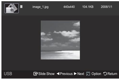 SAMSUNG PS58A676T1M - Viewing a photo - 1