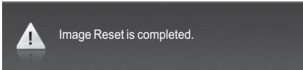 Image Reset is completed.