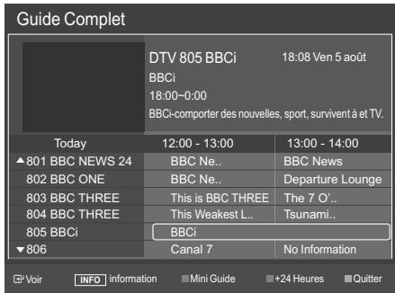 Guide Complet DTV 805 BBCi 18:08 Ven 5 août BBCi 18:00-0:00 BBCi-comporter des nouvelles, sport, survivent à et TV. Today 12:00 - 13:00 13:00 - 14:00 ▲801 BBC NEWS 24 BBC Ne.. BBC News 802 BBC ONE BBC Ne.. Departure Lounge 803 BBC THREE This is BBC THREE The 7 O'.. 804 BBC THREE This Weakest L.. Tsunami.. 805 BBCi BBCi ▼806 Canal 7 No Information G°Voir INFO information Mini Guide +24 Heures Quitter