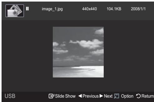 SAMSUNG PS58A676T1M - To perform a SlideShow with only the selected files - 2
