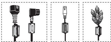 SAMSUNG PS58A676T1M - Ferrite Core (Power Cord, S-Video, Component) - 1