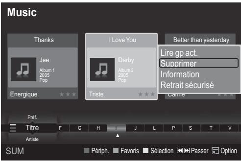 Music Thanks Jee Album 1 2005 Pop Energique I Love You Darby Album 2 2005 Pop Triste Better than yesterday Lire gp act. Suporimer Information Retrait sécurisé Came Pérf. Titre F G H J L P S T V Artiste SUM Périph. Favoris Sélection Passer Option