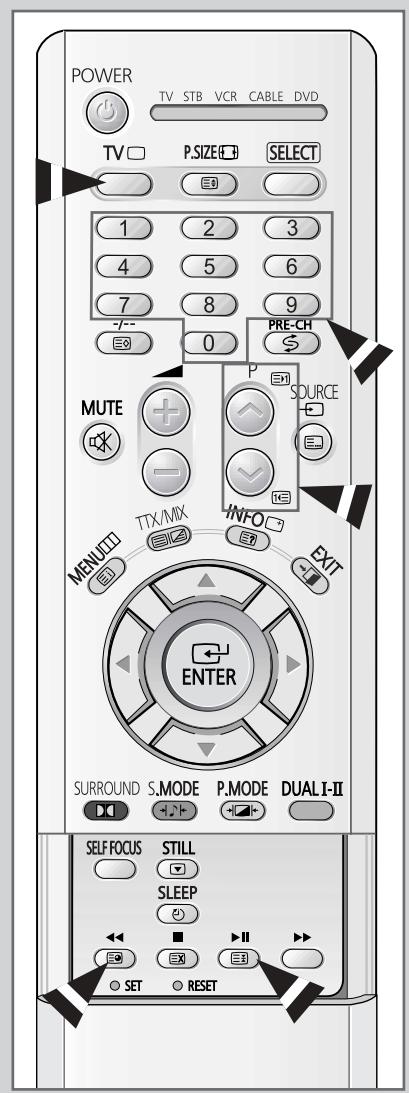 SAMSUNG SP-43W6HL - Sélection d'une page télétexte - 1