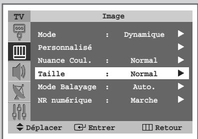 SAMSUNG SP-43W6HL - Sélection de la taille de l'image (modèle 4:3) - 3
