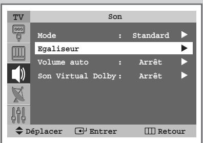 SAMSUNG SP-43W6HL - Réglage des paramètres du son - 1