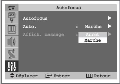 SAMSUNG SP-43W6HL - Suppression de "autofocus" de l'affichage. - 2