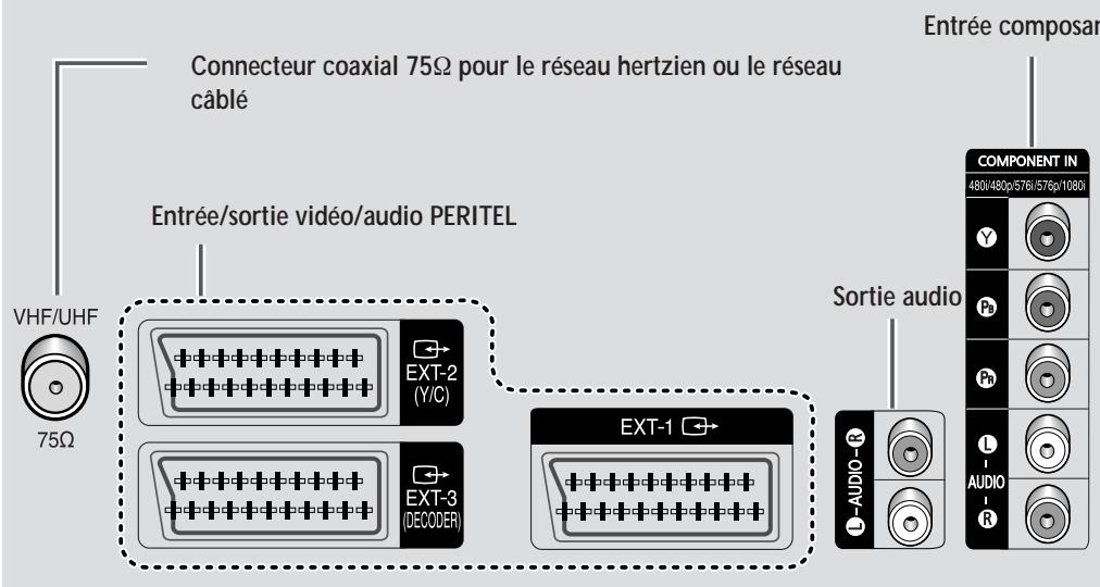 SAMSUNG SP-43W6HL - Arrière du téléviseur - 1
