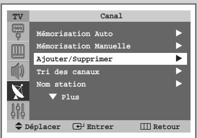 SAMSUNG SP-43W6HL - Saut des canaux indésirables - 1