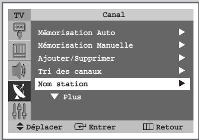 SAMSUNG SP-43W6HL - Attribution de noms aux canaux - 1