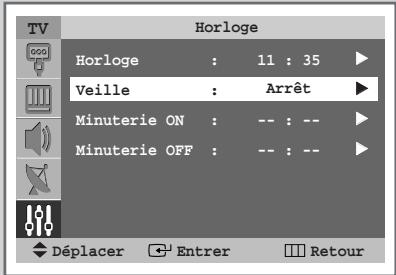 SAMSUNG SP-43W6HL - Réglage de veille auto. - 3