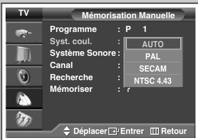 SAMSUNG SP-67L6HV - Mémorisation manuelle des canaux - 3