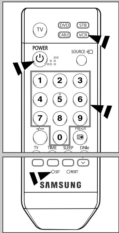 SAMSUNG SP-67L6HV - Réglage de la télécommande - 1