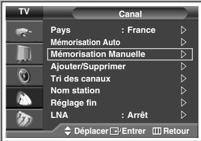 SAMSUNG SP-67L6HV - Mémorisation manuelle des canaux - 1