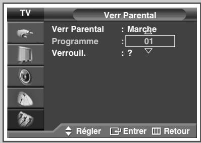 SAMSUNG SP-67L6HV - Verrouillage des canaux - 3
