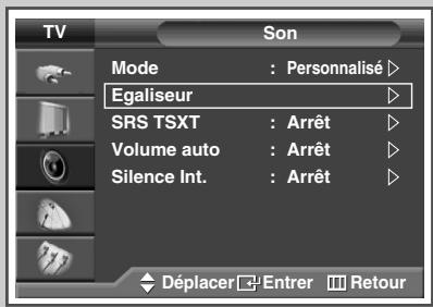 SAMSUNG SP-67L6HV - Personnalisation des réglages du son - 1