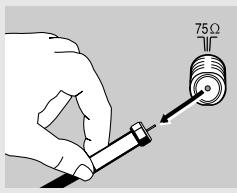 SAMSUNG TX-N2734F - Raccordement d'un magnétoscope - 1