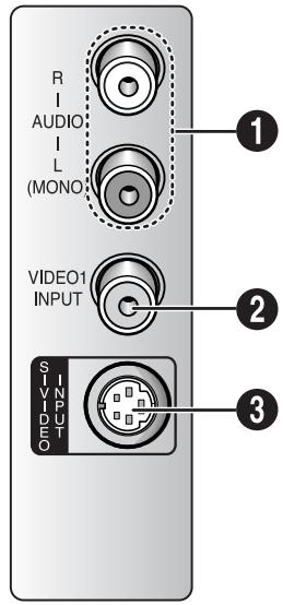 SAMSUNG TX-R3064W - Prises du panneau latéral - 1