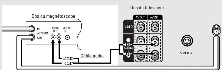 SAMSUNG TX-R3064W - Connexion d'un magnétoscope - 4