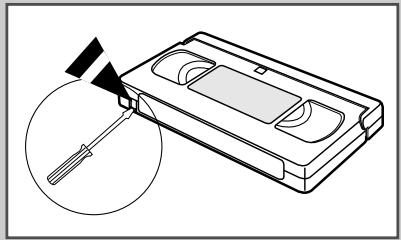 SAMSUNG UW-17J11VD - Protection d'une cassette enregistrée - 2