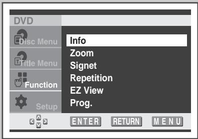 SAMSUNG UW-17J11VD - Affichage des informations relatives au disque - 1