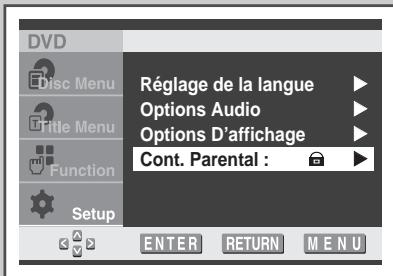 SAMSUNG UW-17J11VD - Configuration du contrôle parental - 1