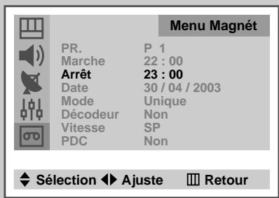 SAMSUNG UW-17J11VD - Un maximum de six enregistements peut êtreprogrammé. - 6