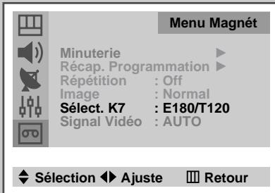 SAMSUNG UW-17J11VD - Sélection du type de cassette - 1