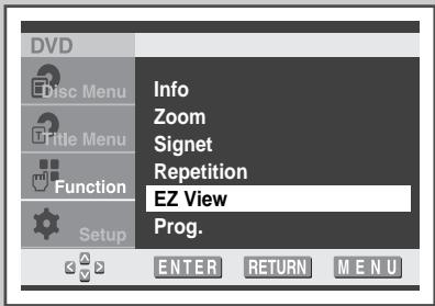 SAMSUNG UW-17J11VD - Utilisation de la fonction EZ View - 1
