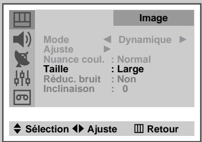 SAMSUNG UW-17J11VD - Sélection de la taille de l'image (en fonction du modele) - 2