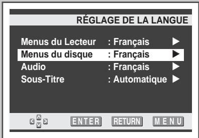 SAMSUNG UW-17J11VD - Configuration des fonctions de langue - 3