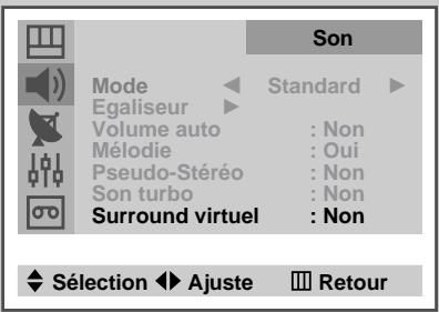 SAMSUNG UW-17J11VD - Paramètres de son supplémentaires - 6