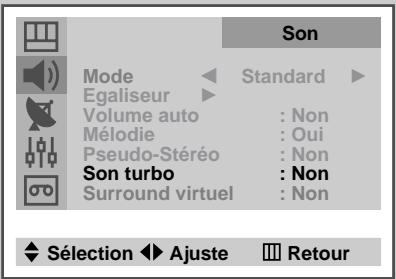 SAMSUNG UW-17J11VD - Paramètres de son supplémentaires - 5