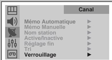 SAMSUNG UW-17J11VD - Activation du verrouillage parental - 1