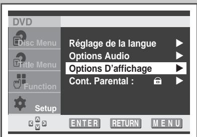 SAMSUNG UW-17J11VD - Configuration de Options d'affichage - 2