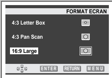 SAMSUNG UW-17J11VD - Configuration de la fonction Aspect TV - 3