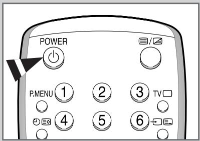POWER P.MENU ① ② ③ TV ④ ⑤ ⑥