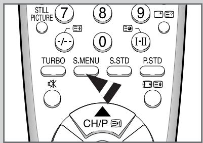 STILL PICTURE 7 8 9 -/- - 0 I-II TURBO S.MENU S.STD P.STD CH/P E1