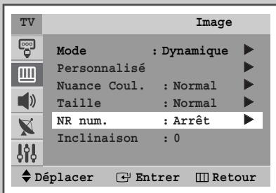SAMSUNG WS-28M064N - Réglage de la réduction du bruit numérique - 1