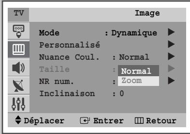 SAMSUNG WS-28M164NW - Sélection de la taille de l'image (en fonction du modèle) - 2