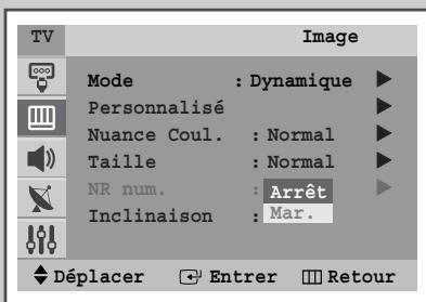 SAMSUNG WS-28M164NW - Réglage de la réduction du bruit numérique - 2